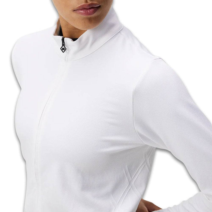 J.Lindeberg Nancy Seamless Mid Layer Golf Jacket White - SS24 Women