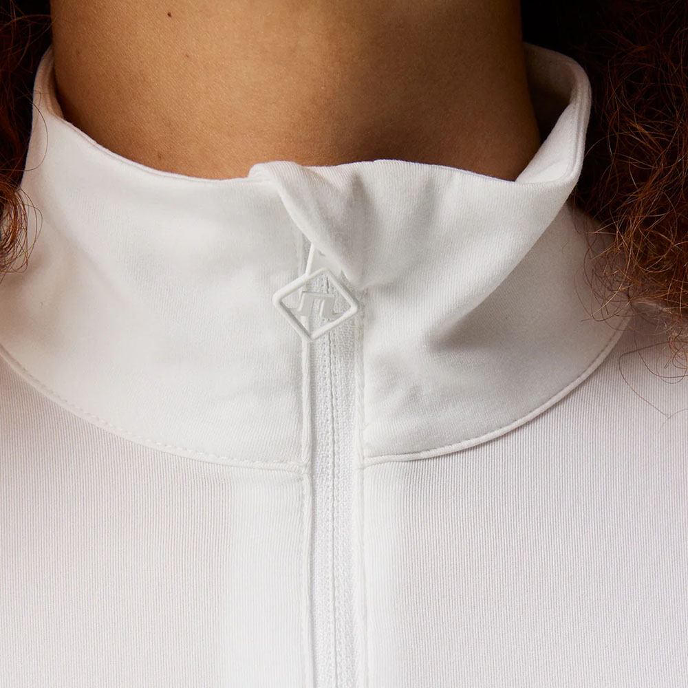 J.Lindeberg Lauryn Half zip Mid Layer Golf Pullover White - SS24