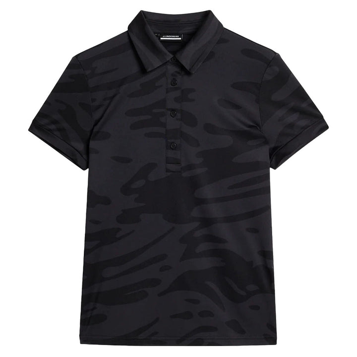 J.Lindeberg Alaya Jacquard Golf Polo Neptune Jacquard Black - SS24 Women