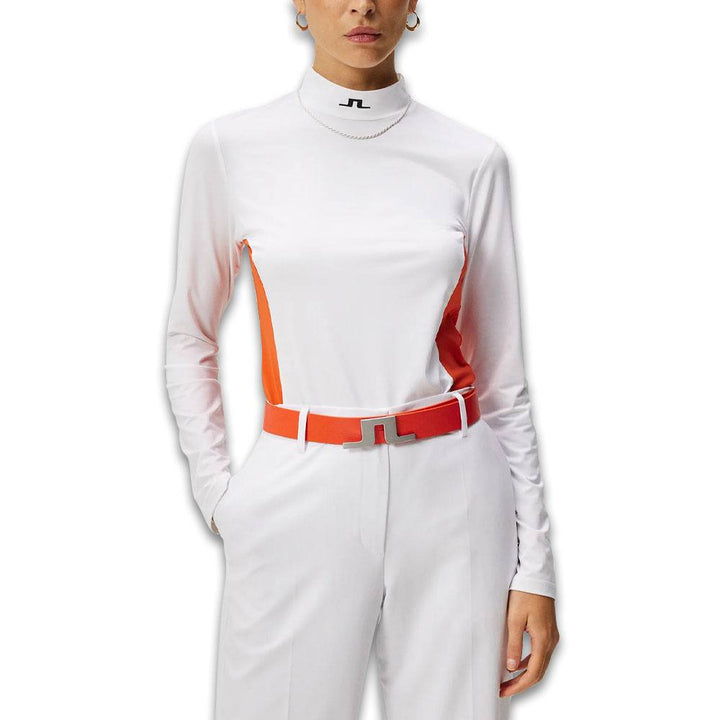 J.Lindeberg Thabis Top Golf Mock White - SS24 Women