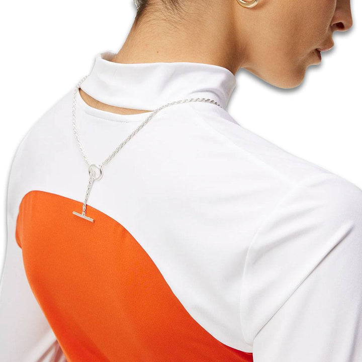 J.Lindeberg Thabis Top Golf Mock White - SS24 Women