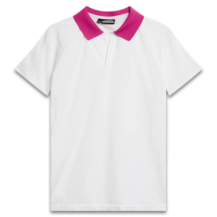 J.Lindeberg Baily Seamless Golf Polo White - SS24 Women