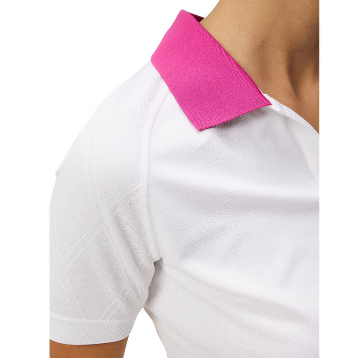 J.Lindeberg Baily Seamless Golf Polo White - SS24 Women