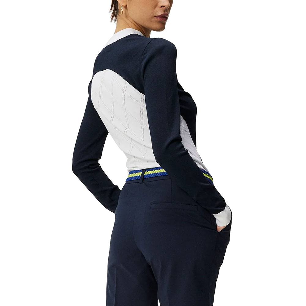 J.Lindeberg Meadow Knitted Golf Sweater JL Navy - SS24 Women – Golfio
