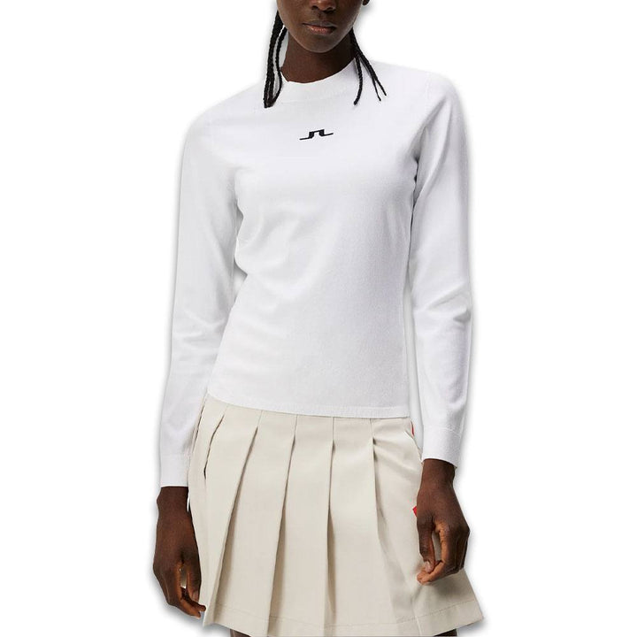 J.Lindeberg Meadow Knitted Golf Sweater White - SS24 Women