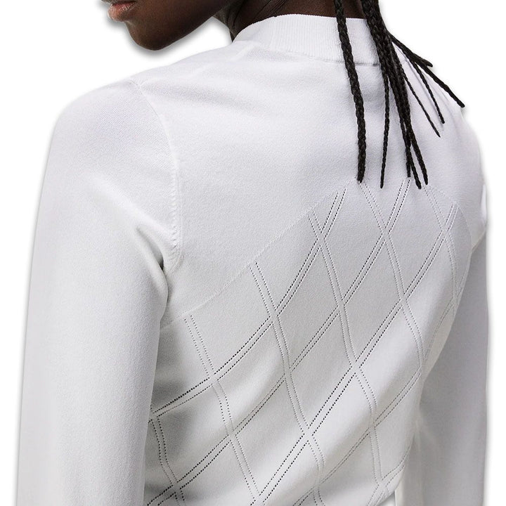 J.Lindeberg Meadow Knitted Golf Sweater White - SS24 Women
