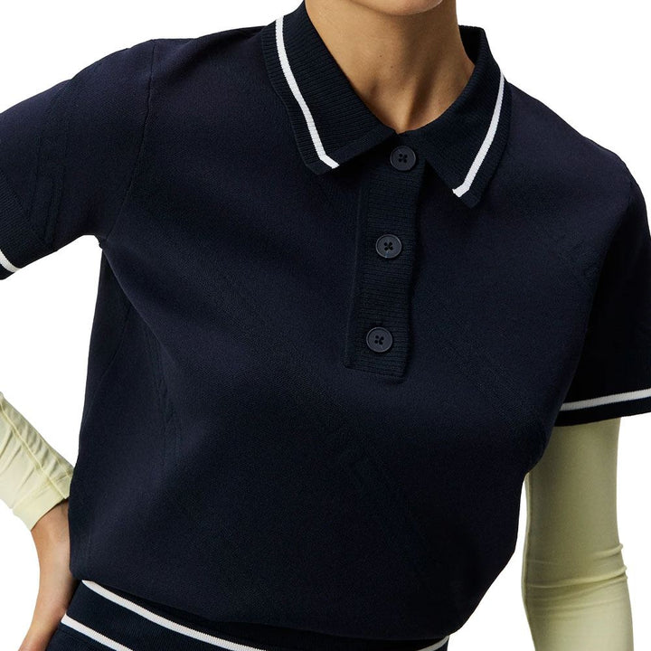 Callaway Feline Knitted Golf Polo JL Navy - 24 Women