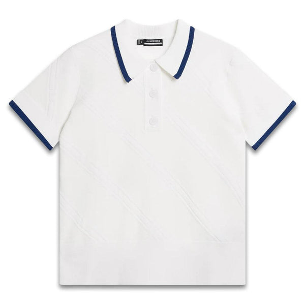 Callaway Feline Knitted Golf Polo White - 24 Women