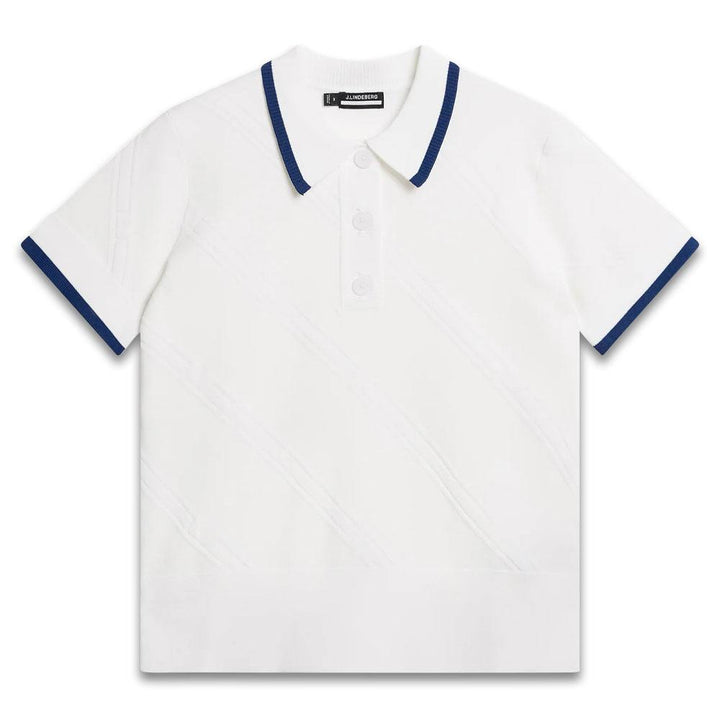 Callaway Feline Knitted Golf Polo White - 24 Women