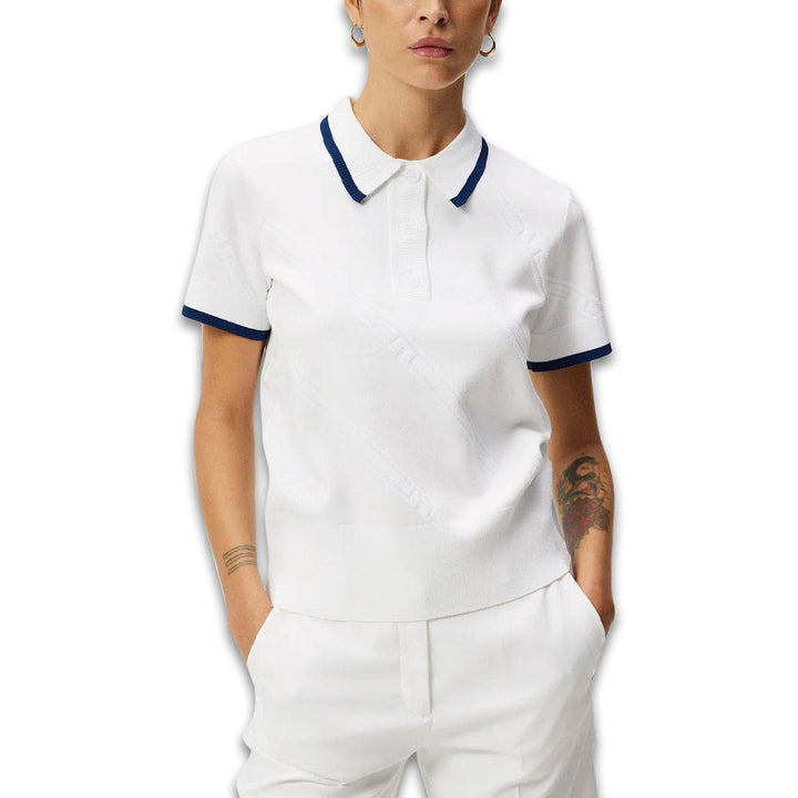 Callaway Feline Knitted Golf Polo White - 24 Women