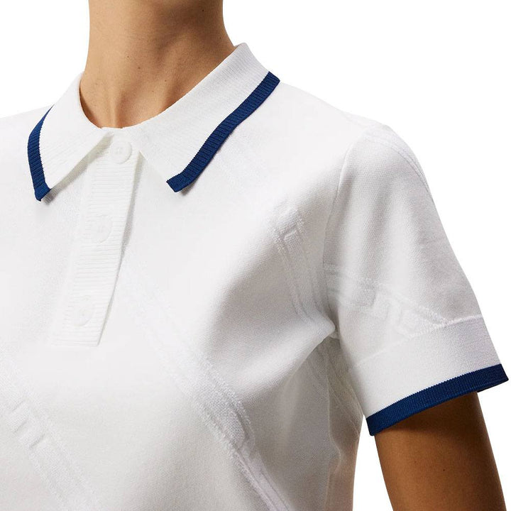 Callaway Feline Knitted Golf Polo White - 24 Women