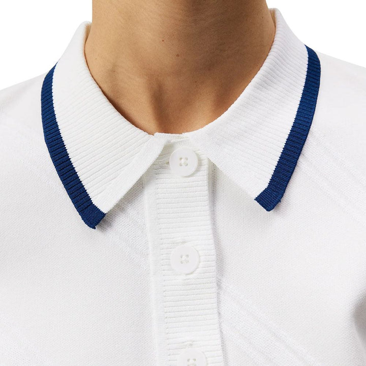 Callaway Feline Knitted Golf Polo White - 24 Women