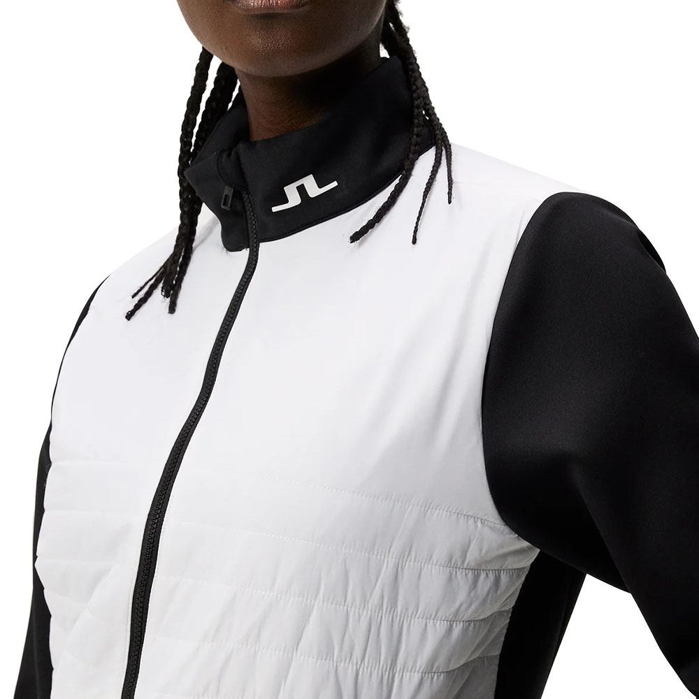 J.Lindeberg Martina Quilt Hybrid Golf Jacket White - 24 Women – Golfio