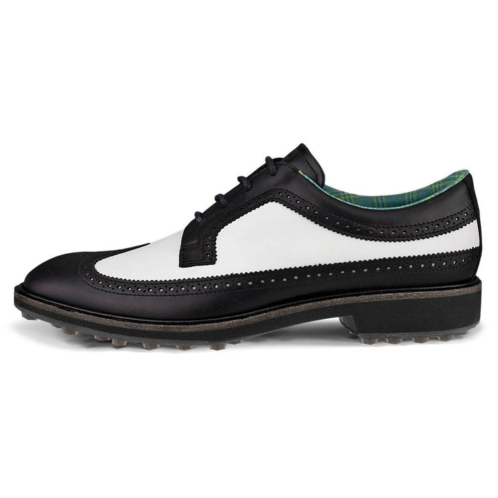 ECCO Classic Hybrid - Kiltie Version Spikeless Golf Shoes Black/White - FW24 Men