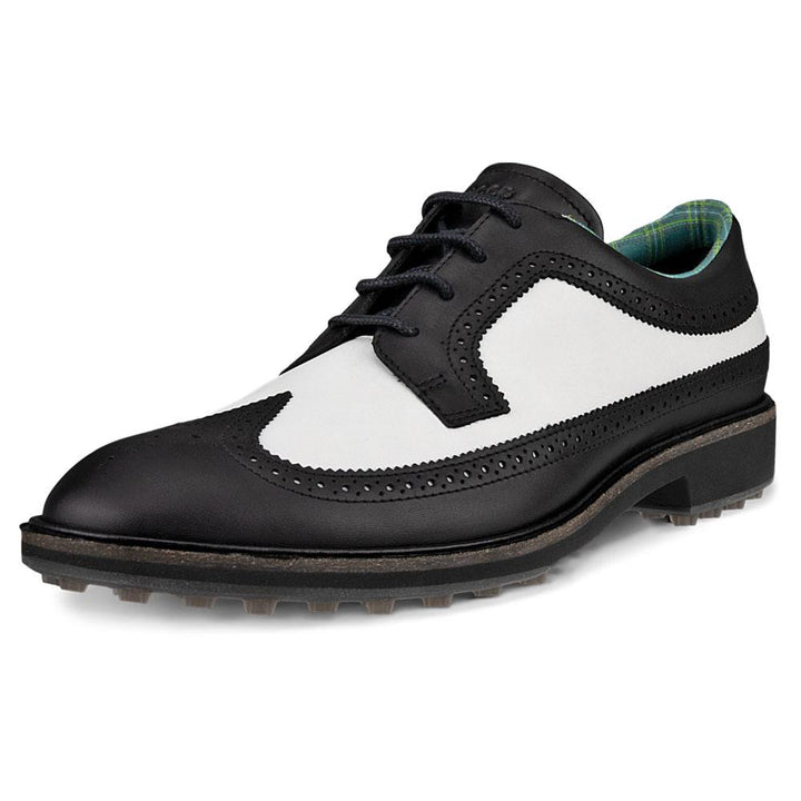 ECCO Classic Hybrid - Kiltie Version Spikeless Golf Shoes Black/White - FW24 Men