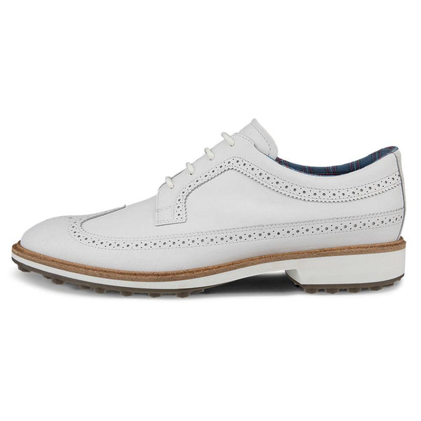 ECCO Classic Hybrid - Kiltie Version Spikeless Golf Shoes White - FW24 Men