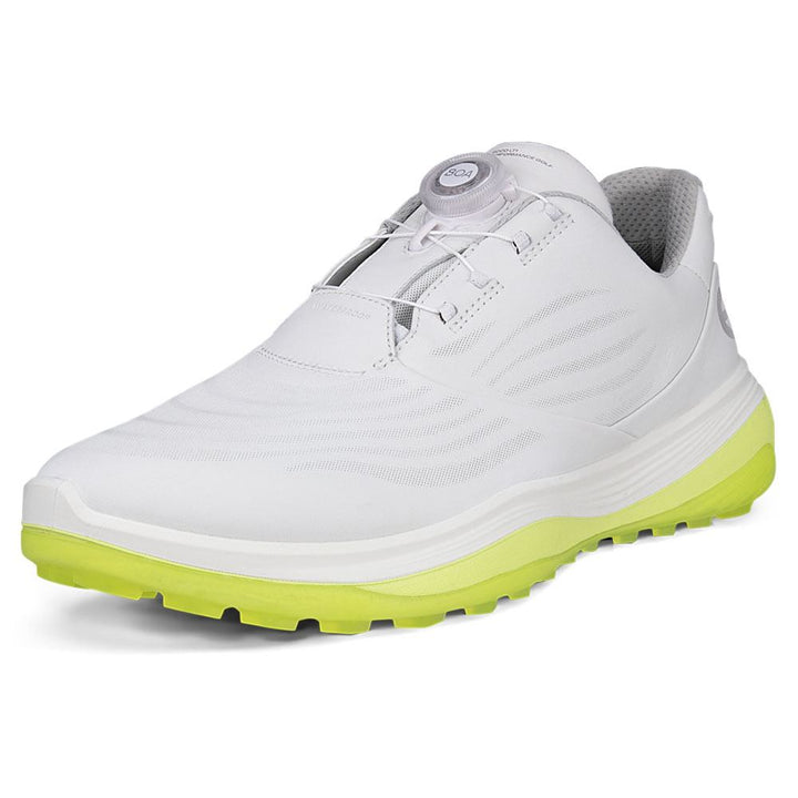 ECCO LT1 BOA Spikeless Golf Shoes White - FW24 Men