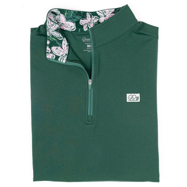 GoodGood Golf Blades Q-Zip Golf Pullover Sunday Green - SP24