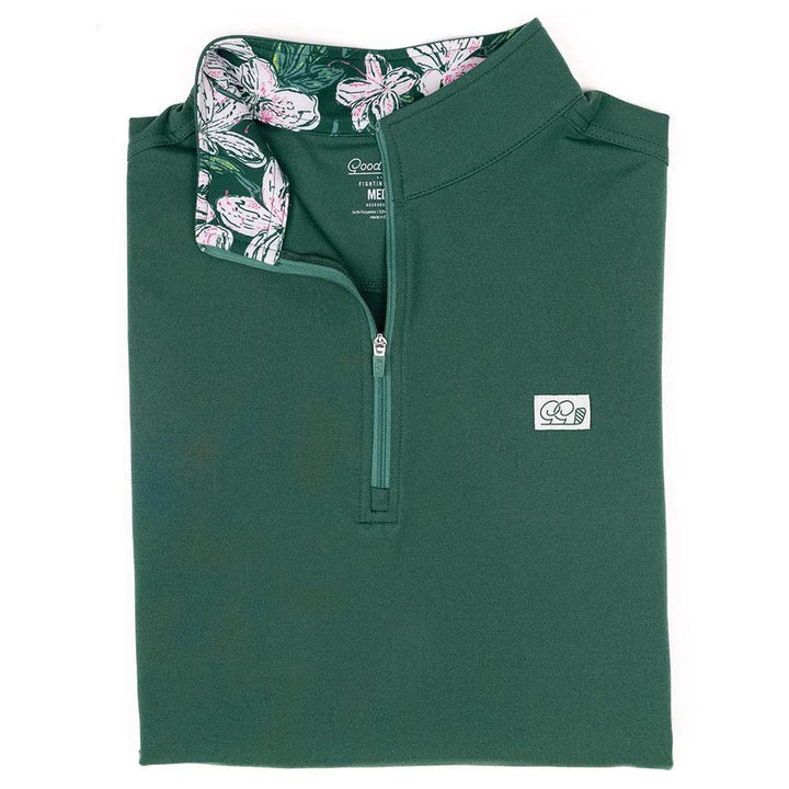 GoodGood Golf Blades Q-Zip Golf Pullover Sunday Green - SP24