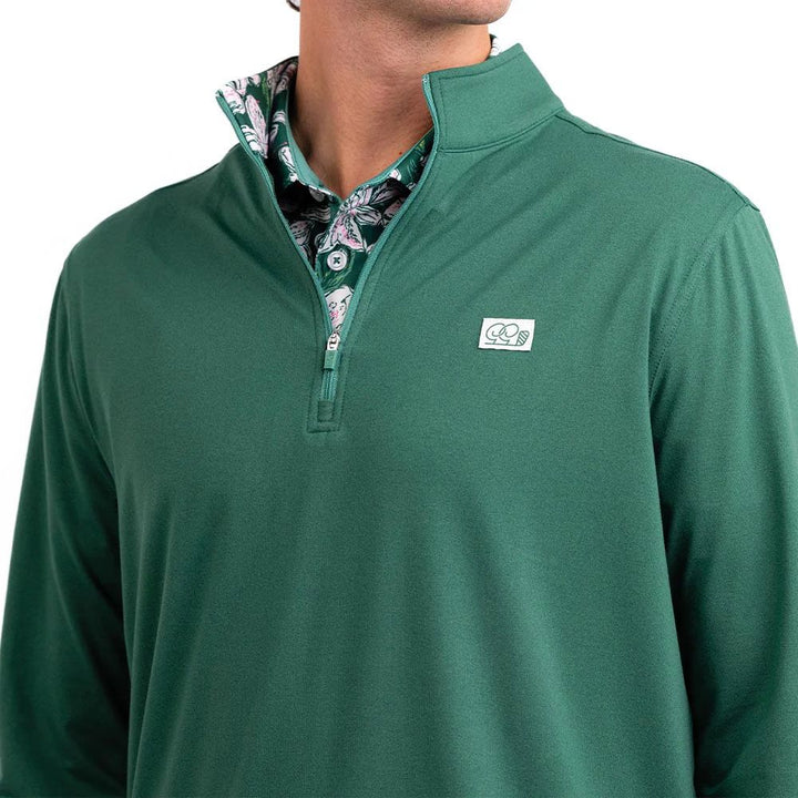 GoodGood Golf Blades Q-Zip Golf Pullover Sunday Green - SP24
