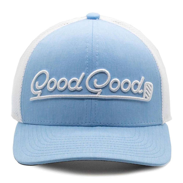GoodGood Golf Birdie Blue Trucker Golf Cap Sky Blue/White - 24 Men