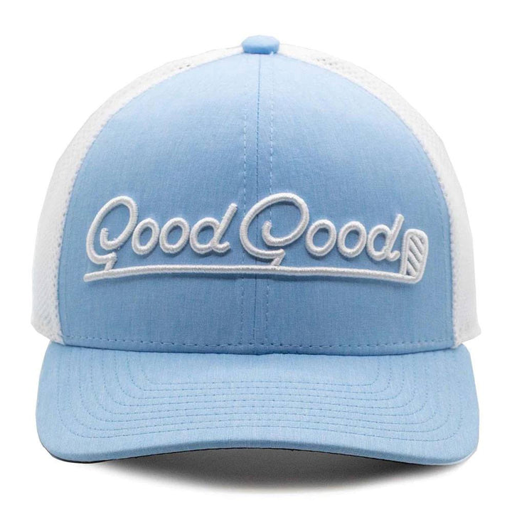 GoodGood Golf Birdie Blue Trucker Golf Cap Sky Blue/White - 24 Men