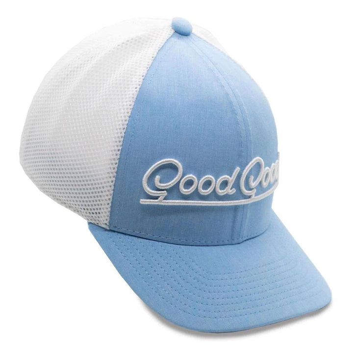 GoodGood Golf Birdie Blue Trucker Golf Cap Sky Blue/White - 24 Men