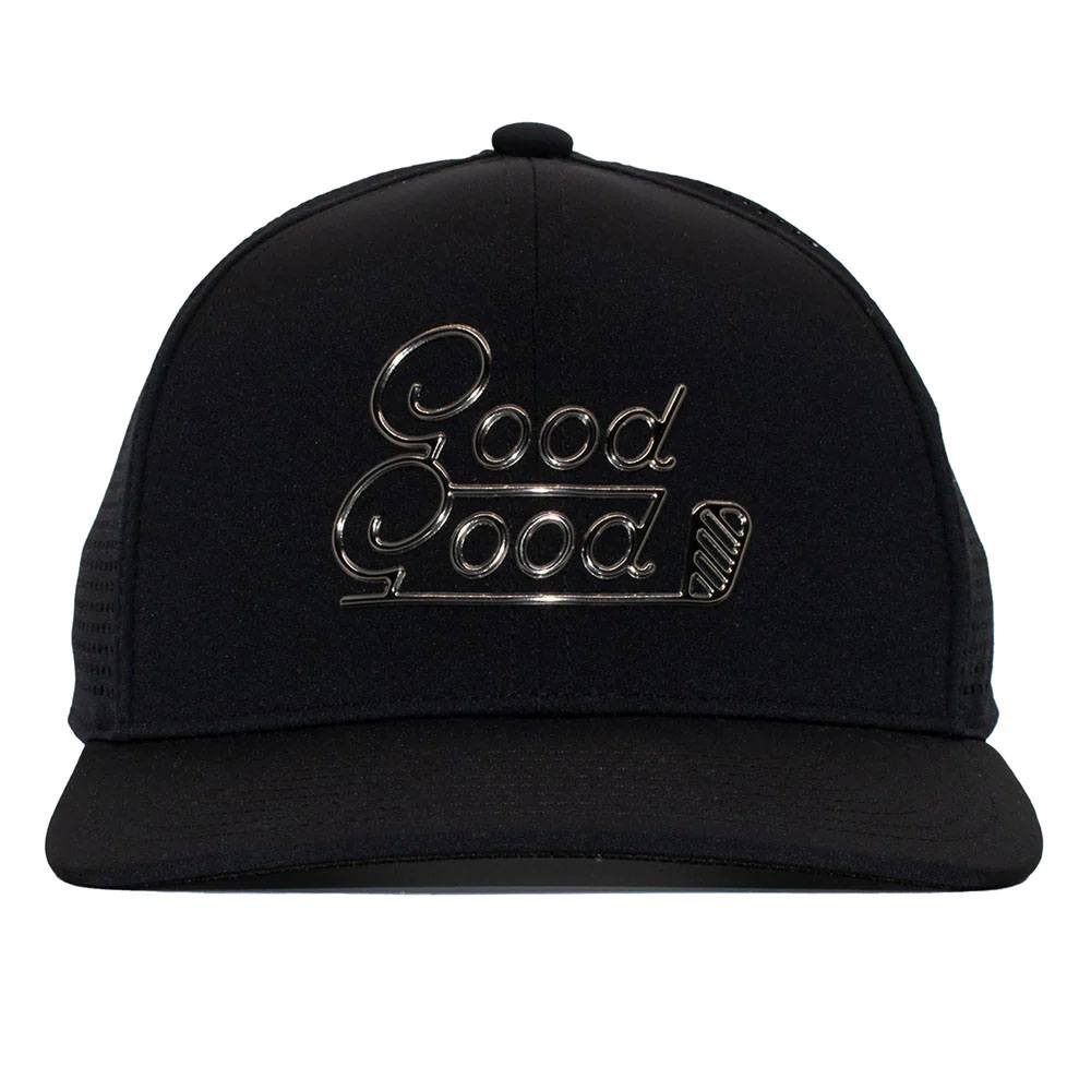 GoodGood Golf High Gloss Life Trucker Golf Cap Black - 24 Men