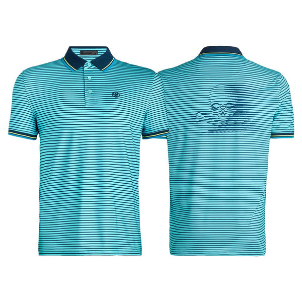 Gfore Skull & Tees 3D Tech Jersey Golf Polo Storm - SP24