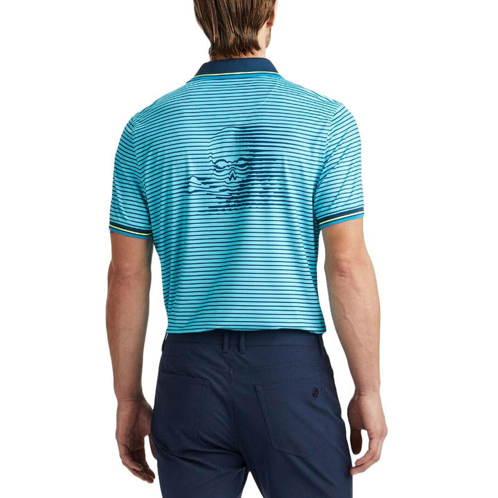 Gfore Skull & Tees 3D Tech Jersey Golf Polo Storm - SP24