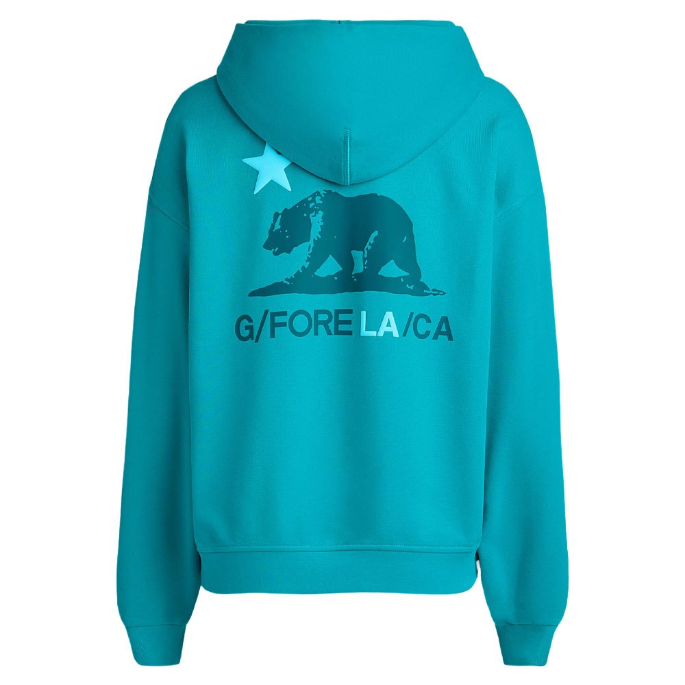 Gfore LA Oversized French Terry Hoodie Golf Jacket Emerald - SP24 Women