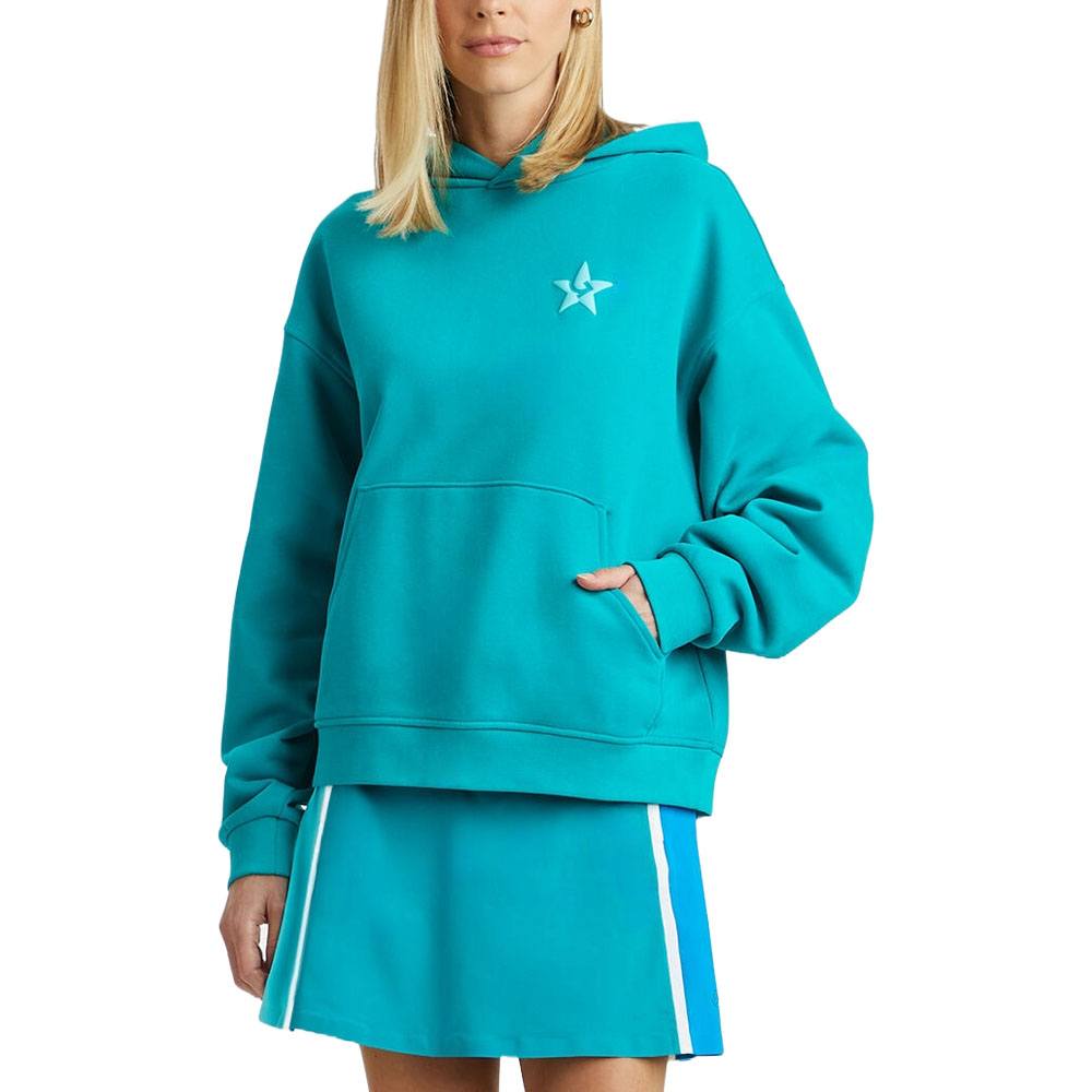 Gfore LA Oversized French Terry Hoodie Golf Jacket Emerald - SP24 Women