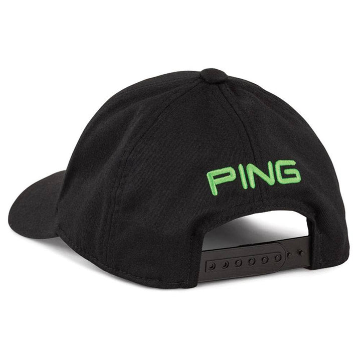 PING Junior Tour 214 Golf Cap Black/Electric Green - 24 Boys