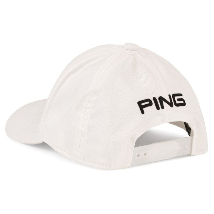 PING Junior Tour 214 Golf Cap White/Black - 24 Boys