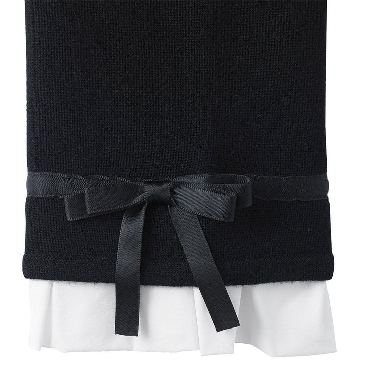 Fairliar Sleeve Frill Jacket Style Golf Cardigan Black - FW24 Women