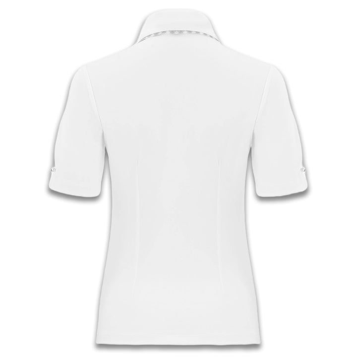 Fairliar Gingham Scarf Set Golf Polo White - SS24 Women