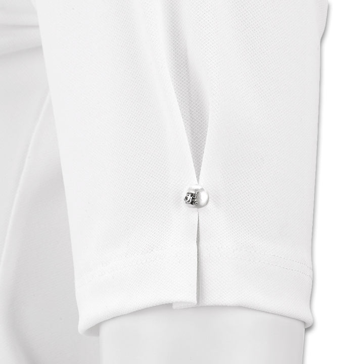 Fairliar Gingham Scarf Set Golf Polo White - SS24 Women