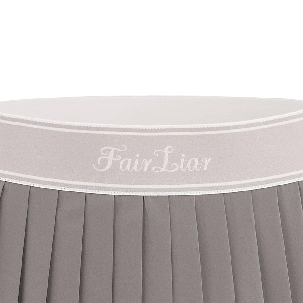 Fairliar Logo Jacqard Band Pleated Golf Skirt 2024 Women