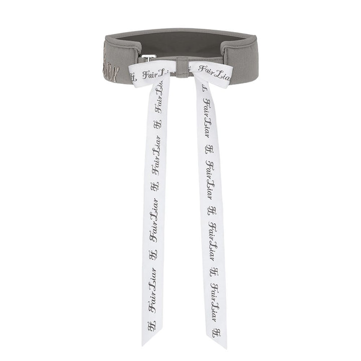 Fairliar Tone on Tone Embroidery Ribbon Golf Visor 2024 Women