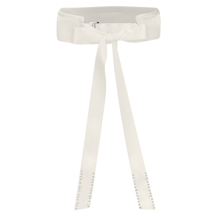 Fairliar Satin Beads Golf Visor Beige - 24 Women