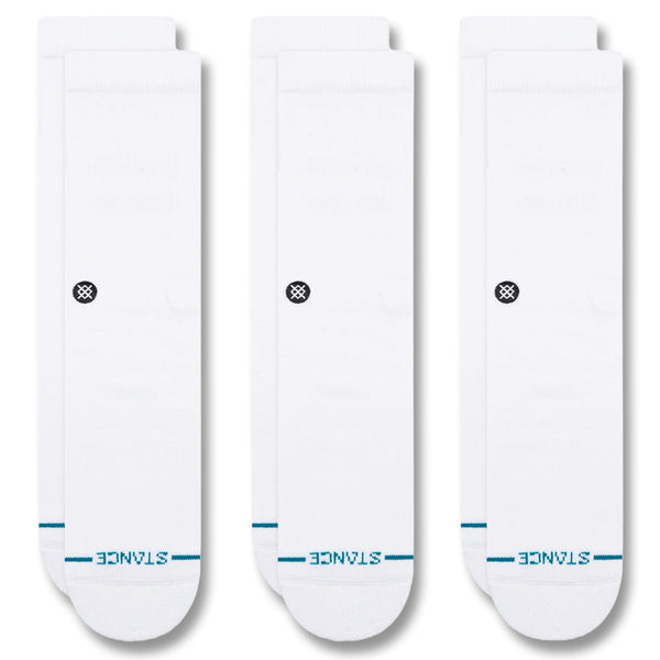 Stance Icon Crew 3 Pack Golf Socks 2024