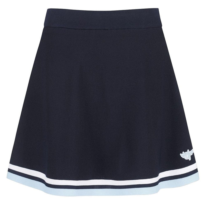 WAAC Athletic Tipping A-Line Knit Golf Skort Dark Navy - SS24 Women
