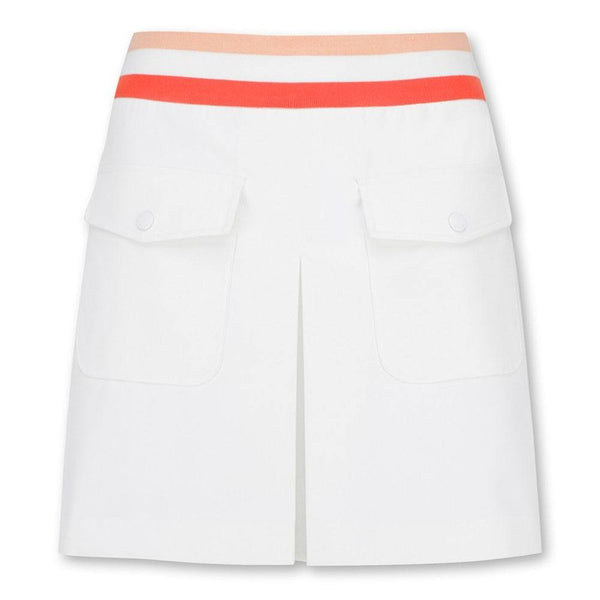 WAAC Athletic Tipping Band Golf Skirt White - SS24 Women