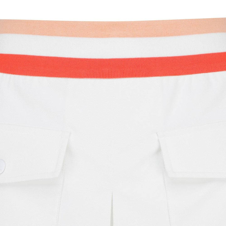 WAAC Athletic Tipping Band Golf Skirt White - SS24 Women