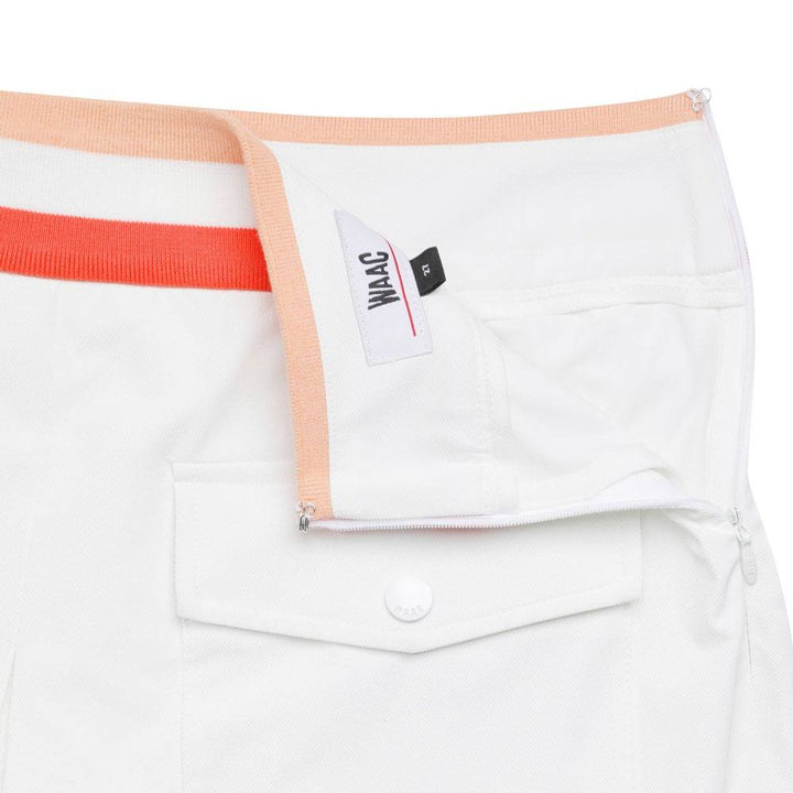WAAC Athletic Tipping Band Golf Skirt White - SS24 Women