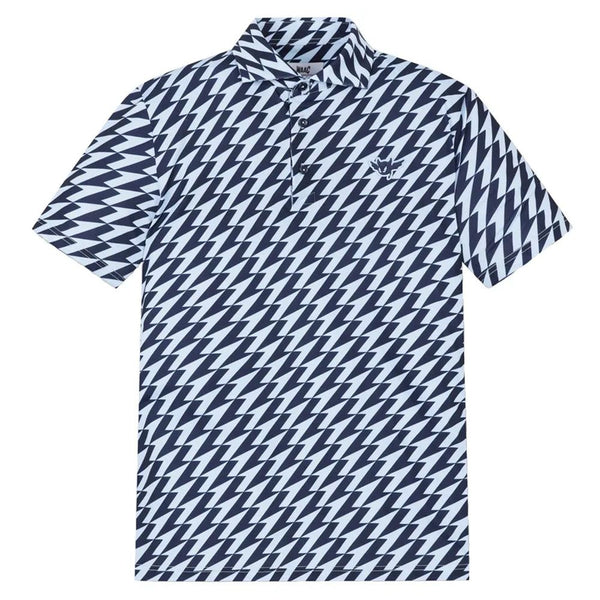 WAAC Athletic Arrow Stretch Golf Polo Dark Blue - SS24 Men