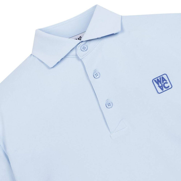 WAAC Athletic Arrow Reversed Collar Golf Polo Light Blue - SS24 Men