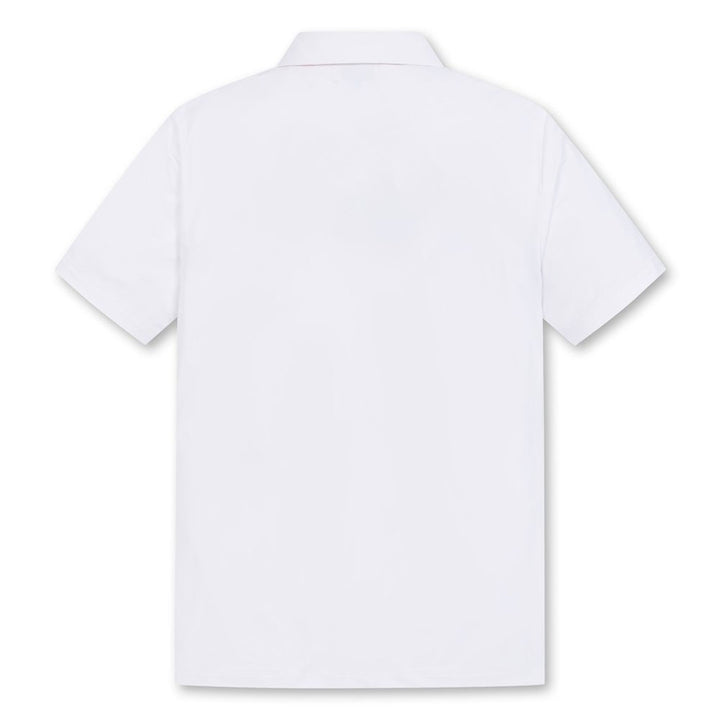 WAAC Athletic Arrow Reversed Collar Golf Polo White - SS24 Men