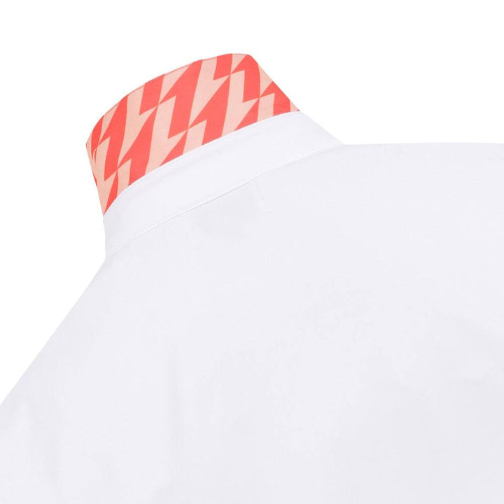 WAAC Athletic Arrow Reversed Collar Golf Polo White - SS24 Men