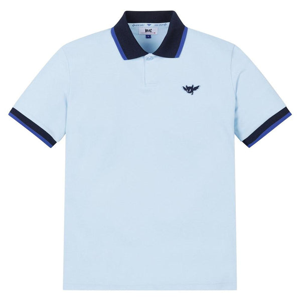 WAAC Athletic Color Rib Golf Polo Light Blue - SS24 Men